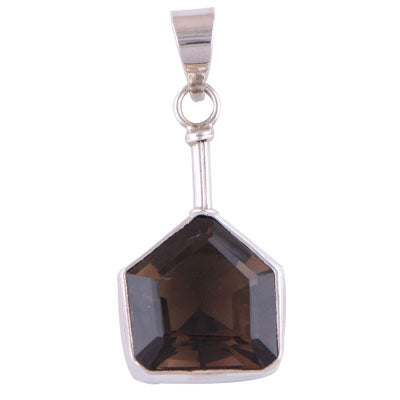 Smoky Quartz 925 Sterling Silver Pendant - R300255-34