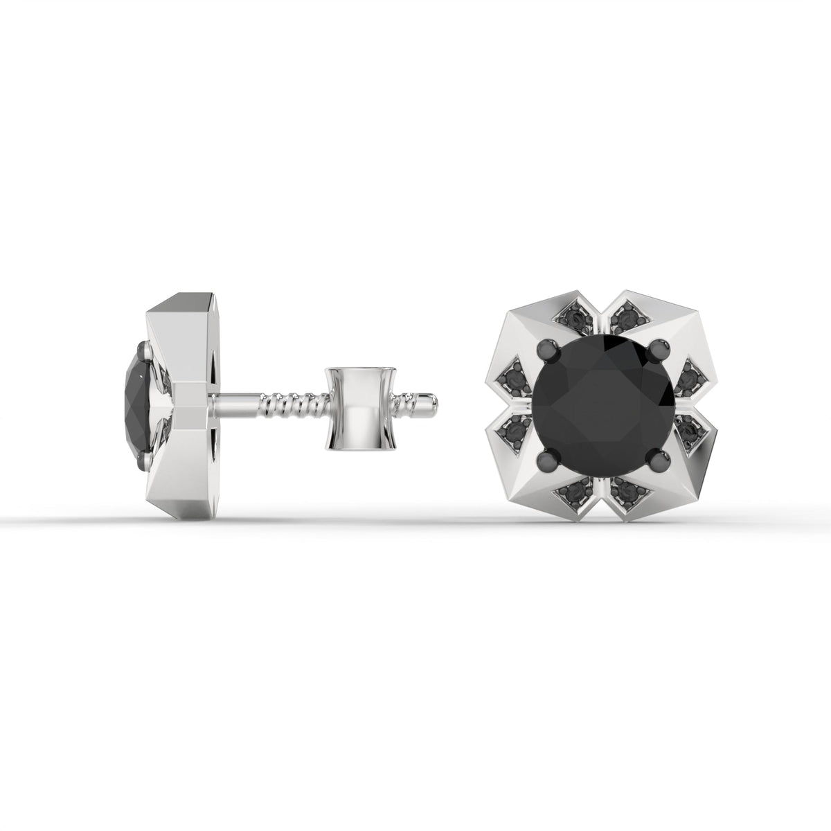 PRISM STUDS (Black) by The Noble Sculptor