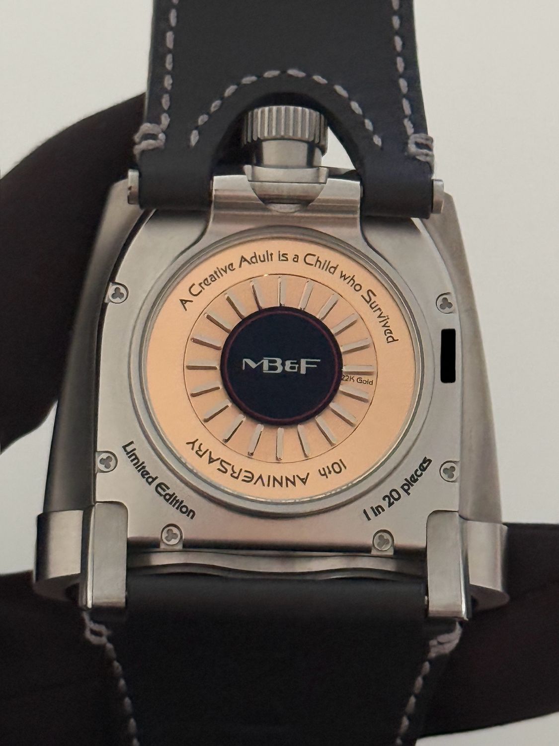 Men’s MB&F HMX Horological Machine 10th Anniversary Ferrari Red Automatic Watch