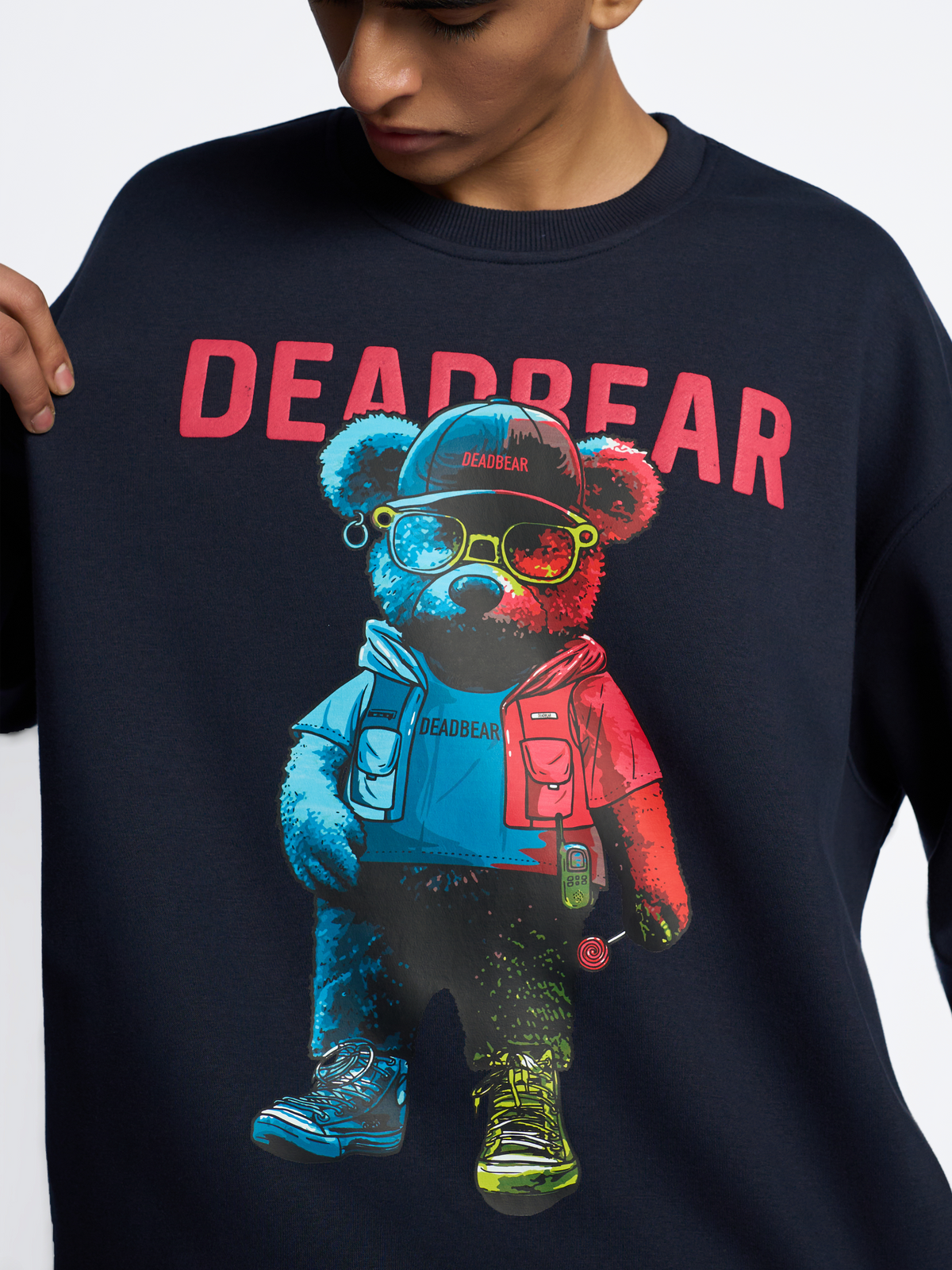 Ted Sweatshirt Navy by DEADBEAR