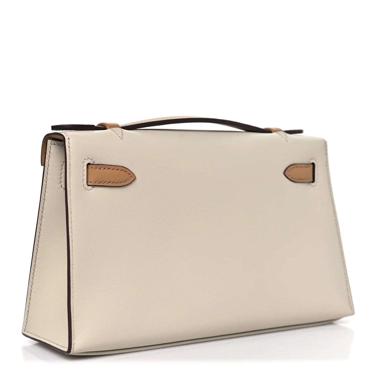 Hermès Horseshoe Kelly Pochette – Nata / Biscuit with Gold Hardware