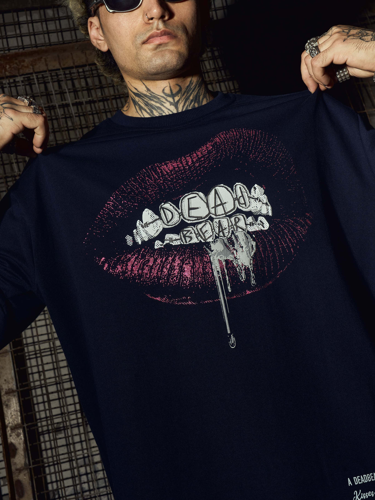 Naughty Bear Tee Navy by DEADBEAR