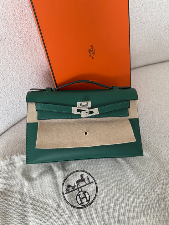 Hermès Kelly Pochette Mini Bag – Green