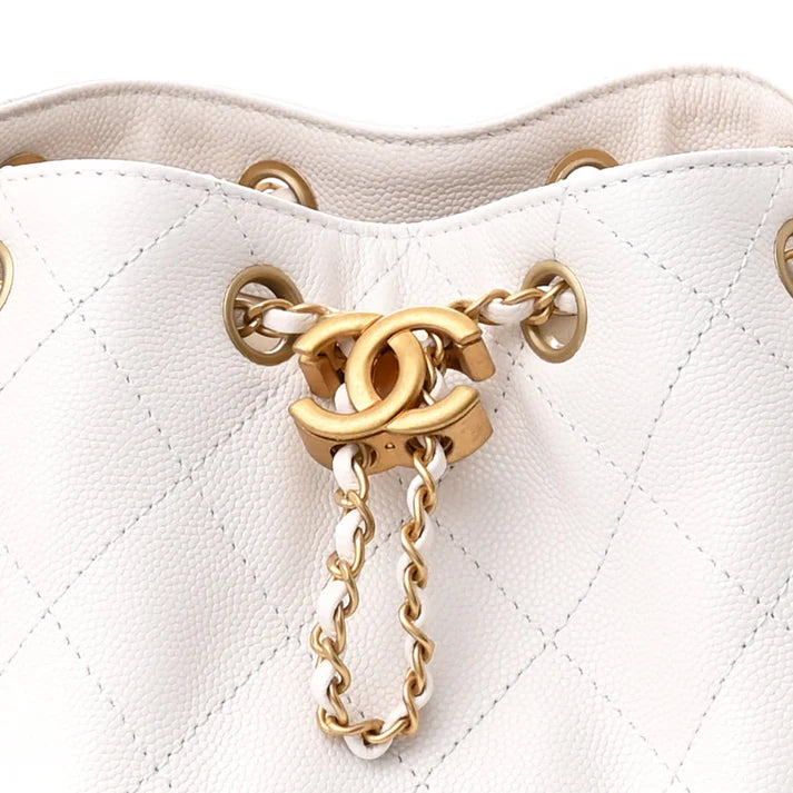 Chanel Caviar Quilted Small Chanel 25 Handbag – White - Zeuskicks
