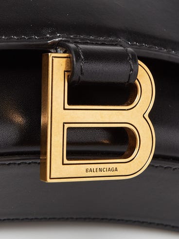 Balenciaga Soft Hourglass Wallet on Chain Bag – Black
