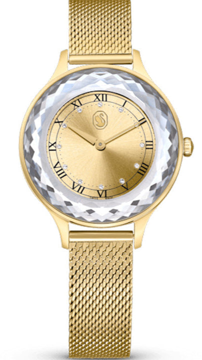 Swarovski octea nova watch, Stainless Steel bracelet, Gold tone, Stainless Steel — product photo (5649993)