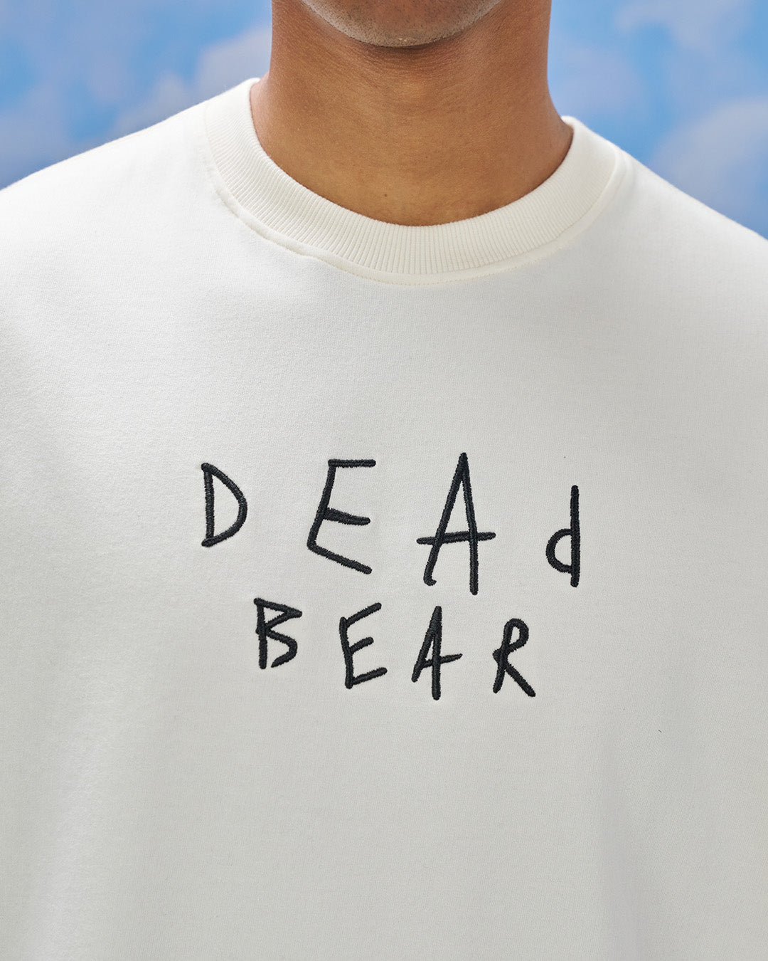 Scribbled Logo Tee Cream by DEADBEAR