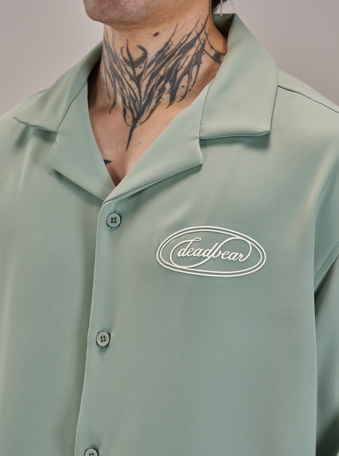 Signature Bowling Shirt Mint by DEADBEAR