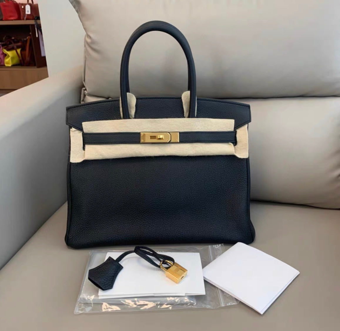 Hermès Birkin 30 – Black Togo Leather Gold Hardware