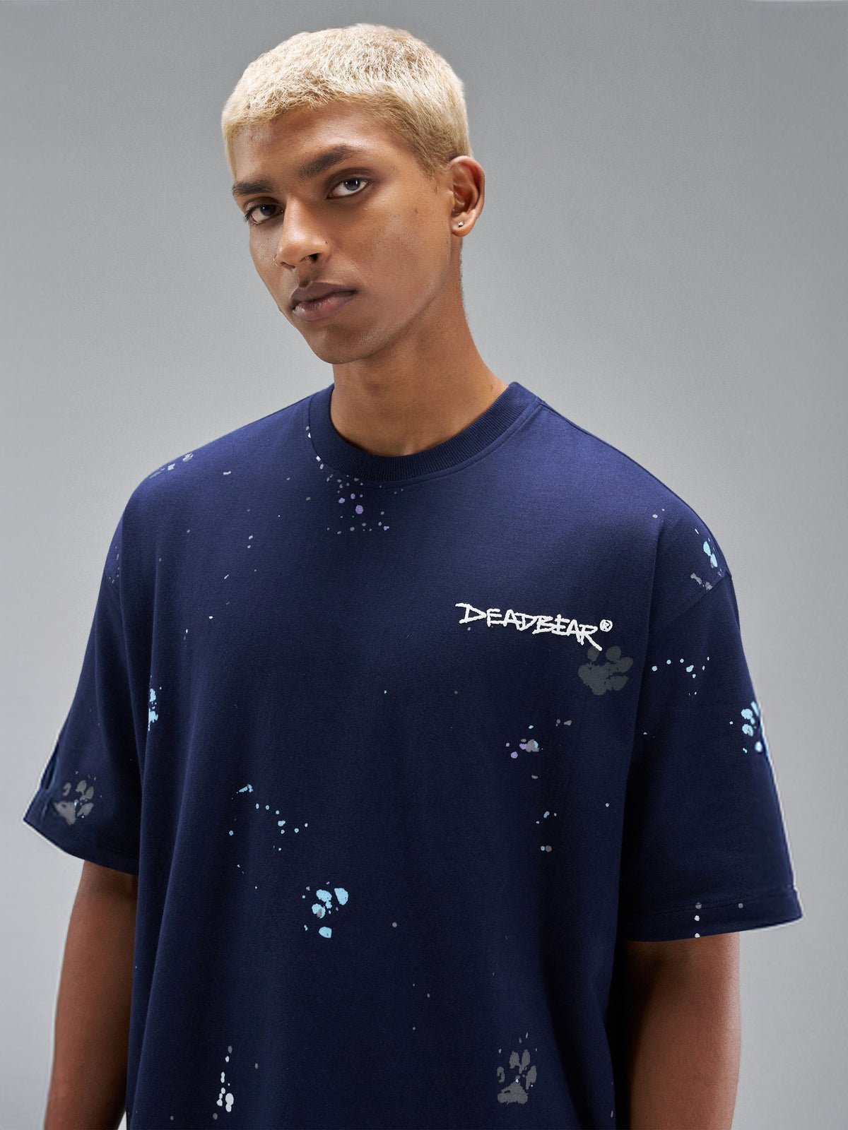 Grumpy Bear Tee Navy by DEADBEAR