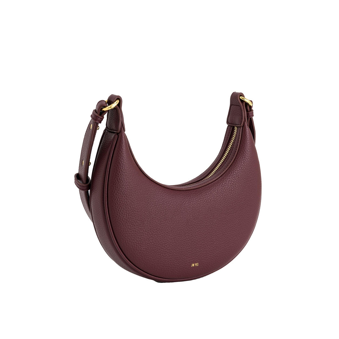 JW PEI Carly Medium Shoulder Bag - Deep Claret by JW PEI