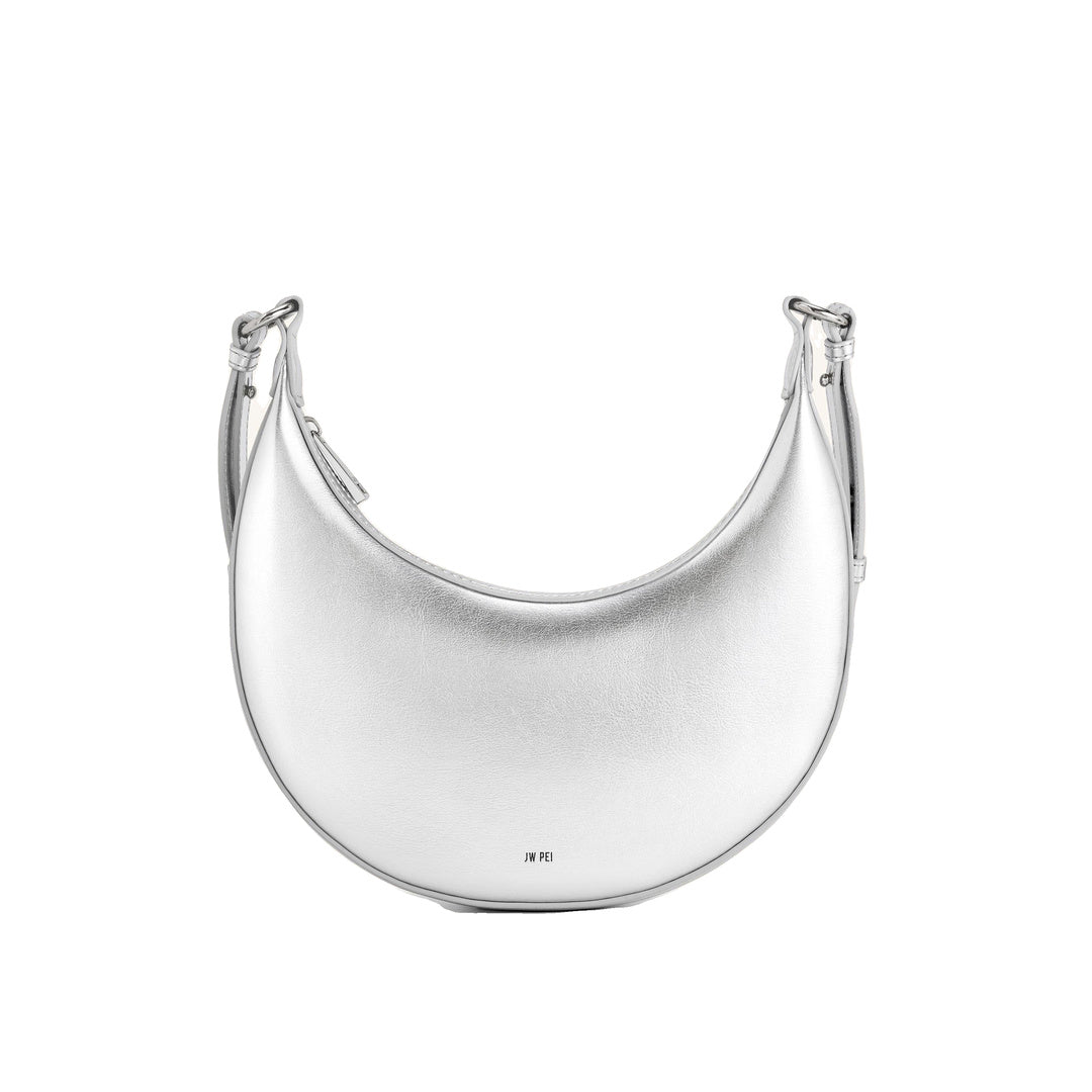 JW PEI Carly Medium Shoulder Bag - Silver by JW PEI