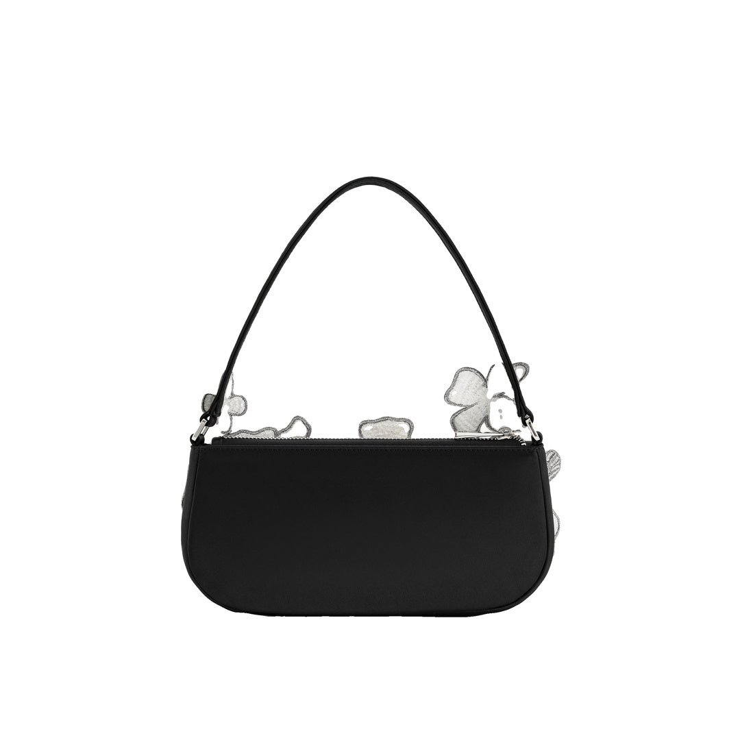 JW PEI Leona Bead Embellished Shoulder Bag - Black by JW PEI