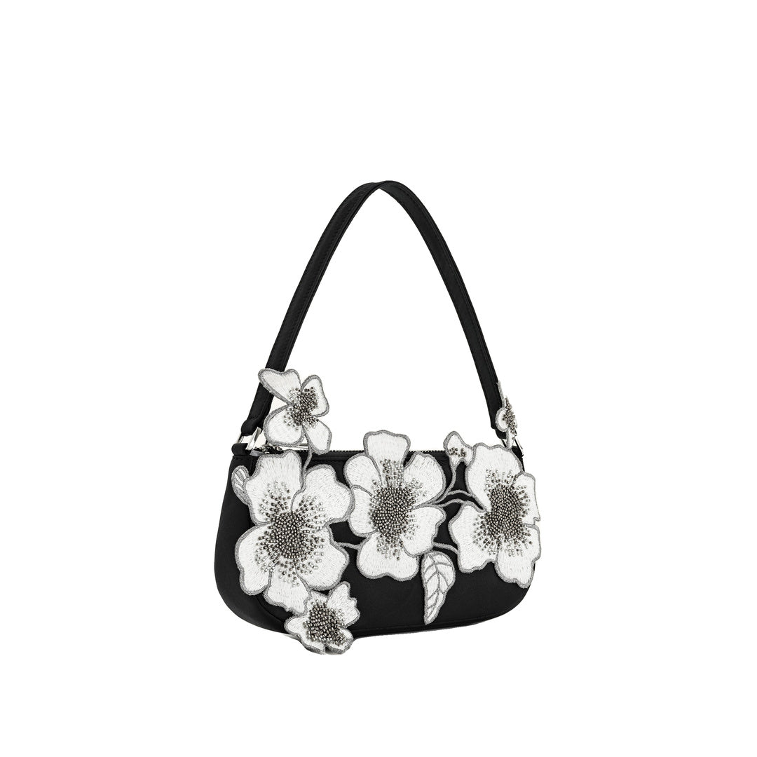 JW PEI Leona Bead Embellished Shoulder Bag - Black by JW PEI