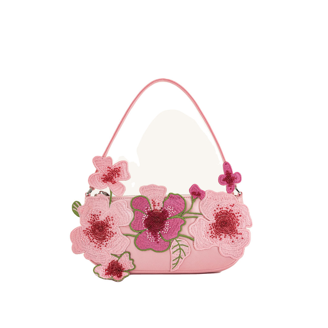 JW PEI Leona Bead Embellished Shoulder Bag - Pink by JW PEI