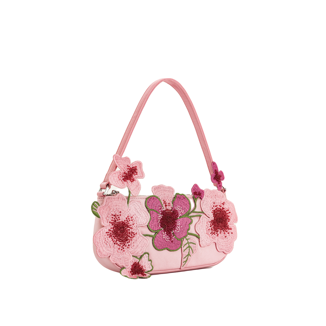 JW PEI Leona Bead Embellished Shoulder Bag - Pink by JW PEI
