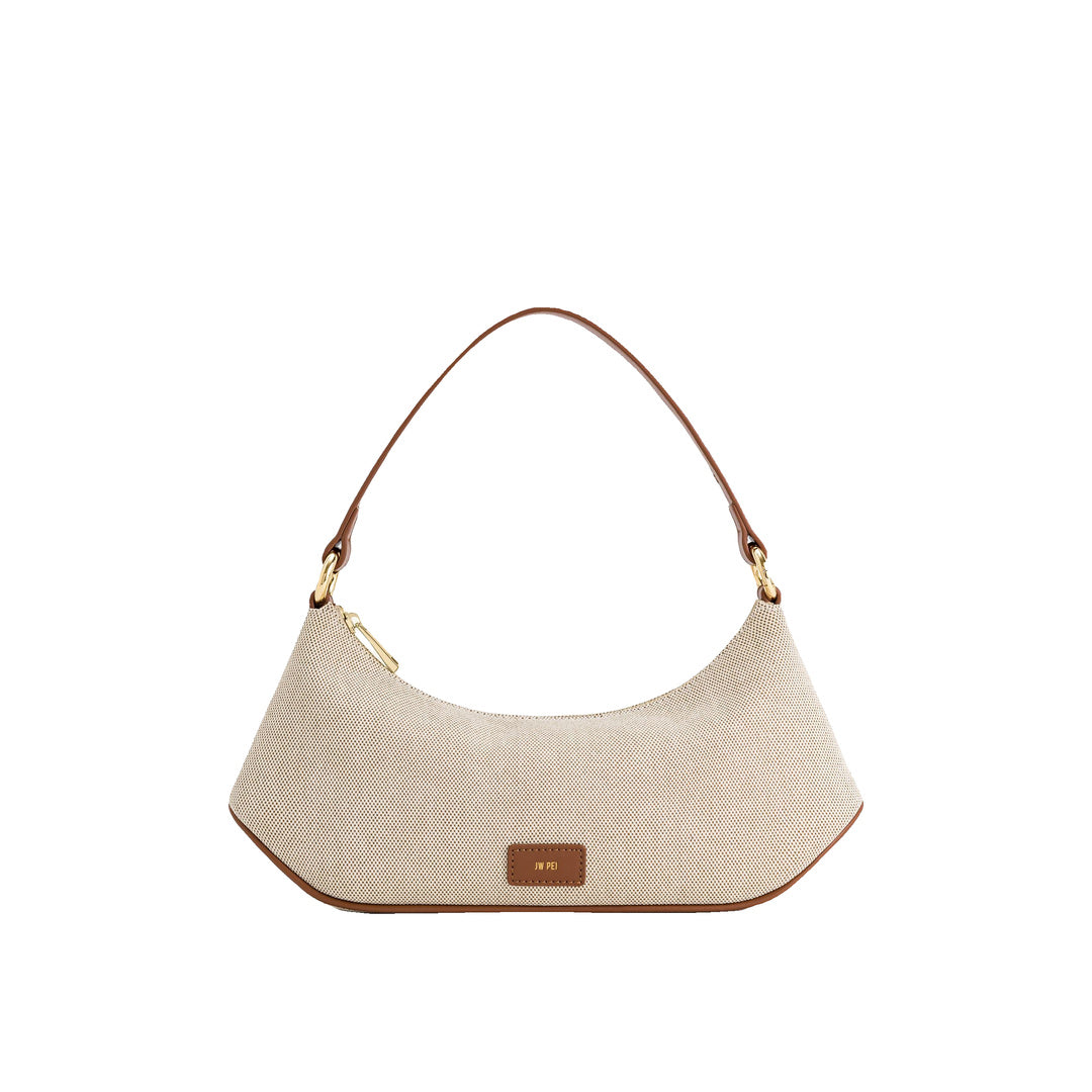 JW PEI Lily Shoulder Bag - Brown Canvas by JW PEI