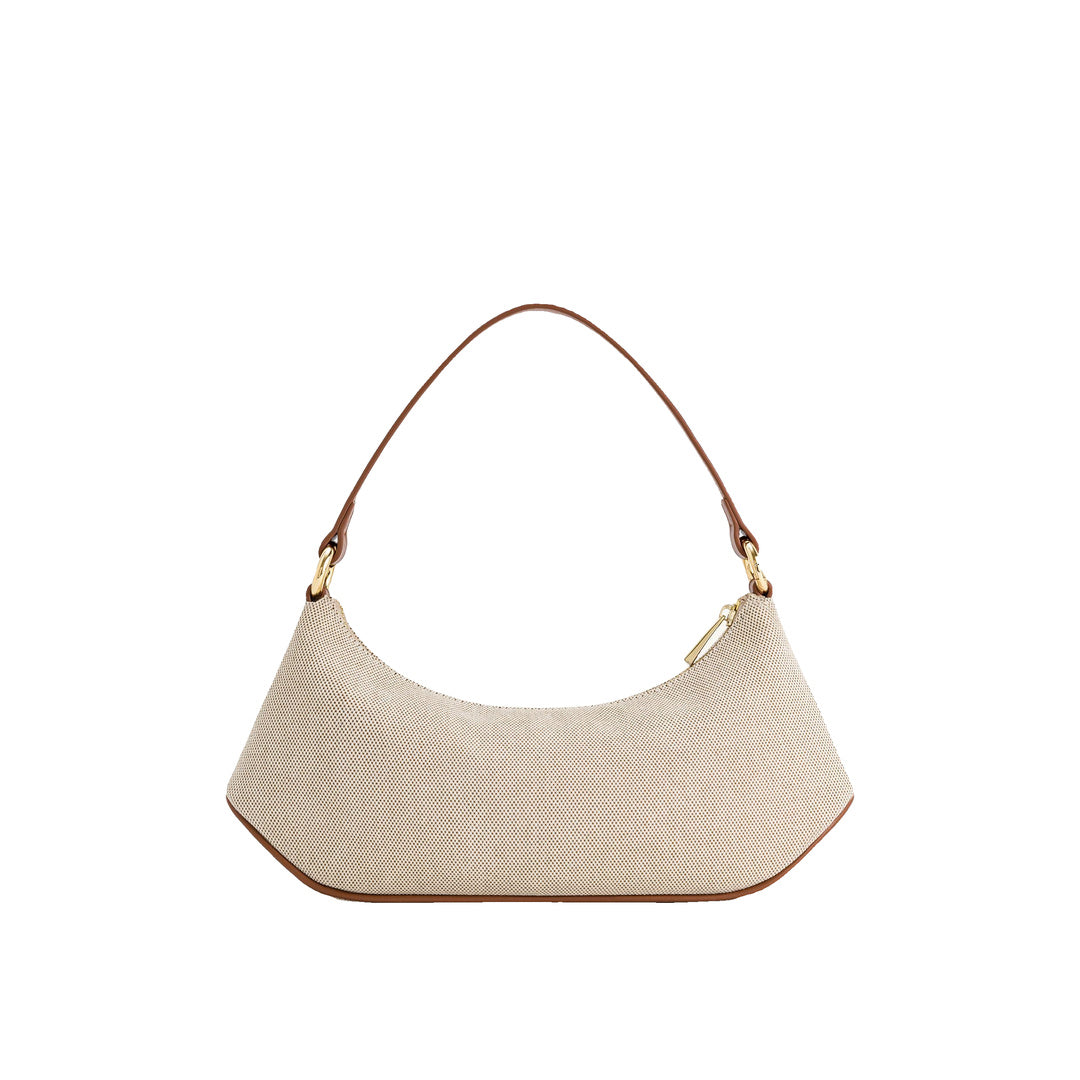 JW PEI Lily Shoulder Bag - Brown Canvas by JW PEI