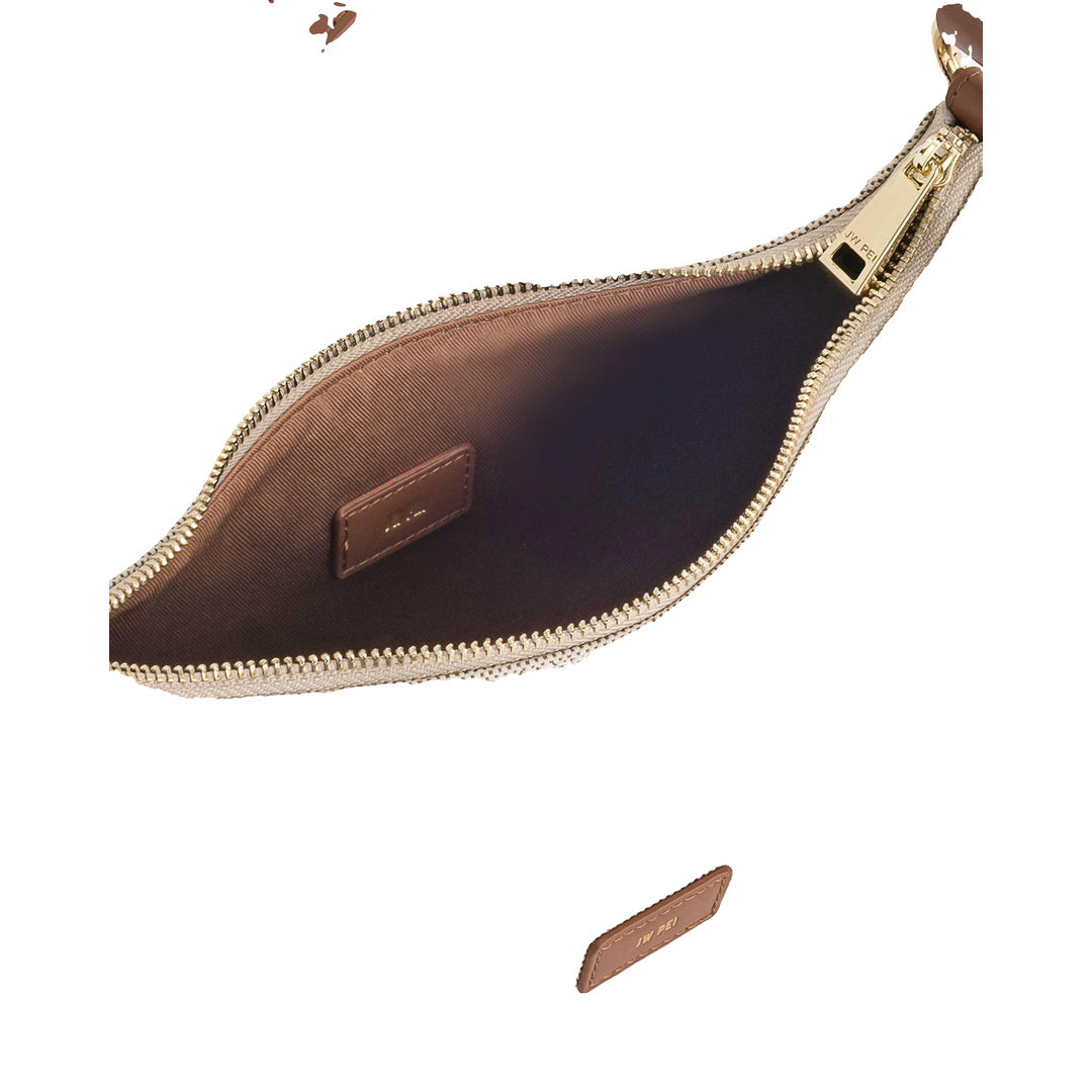 JW PEI Lily Shoulder Bag - Brown Canvas by JW PEI