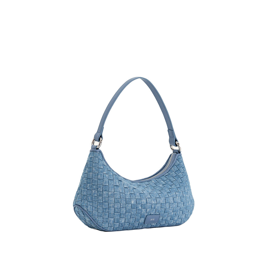 JW PEI Lily Shoulder Bag - Blue Denim Weave by JW PEI