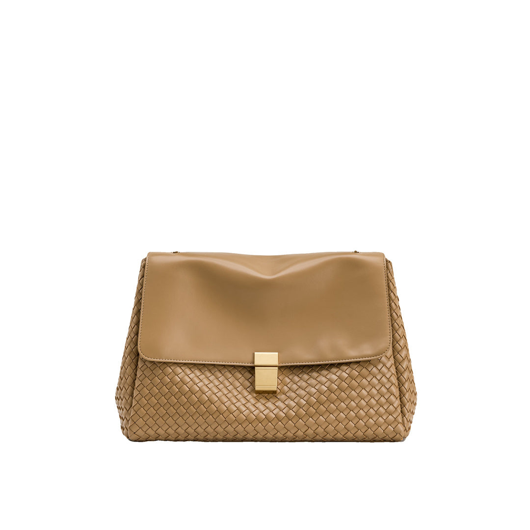 JW PEI Hilary Woven Shoulder Bag - Camel by JW PEI