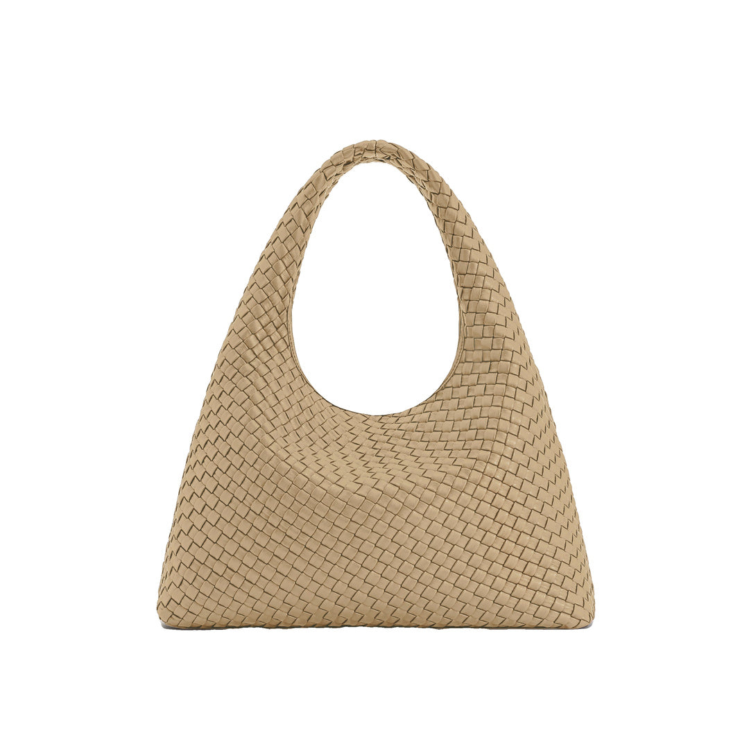 JW PEI Laura Woven Shoulder Bag - Beige by JW PEI