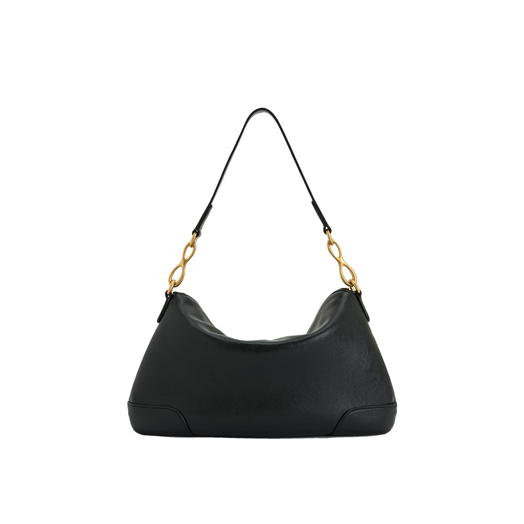 JW PEI Jayla Metal Pendant Embellished  Shoulder Bag - Black by JW PEI