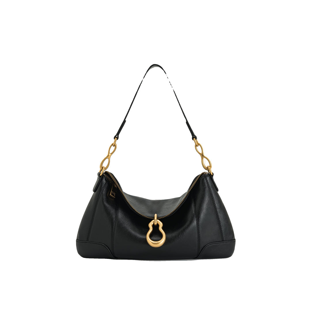 JW PEI Jayla Metal Pendant Embellished  Shoulder Bag - Black by JW PEI