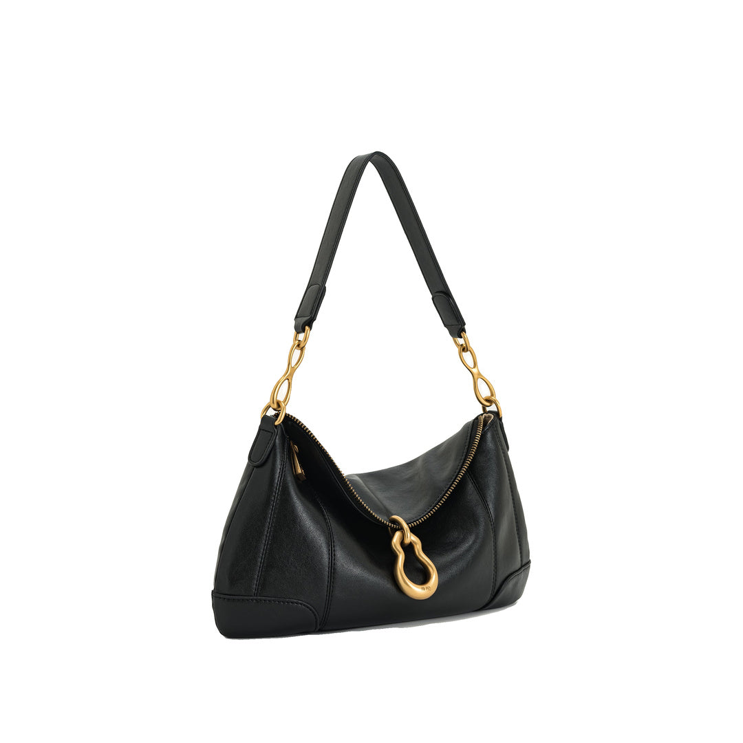 JW PEI Jayla Metal Pendant Embellished  Shoulder Bag - Black by JW PEI