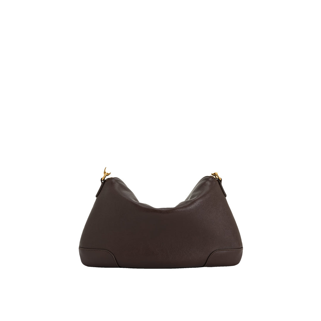 JW PEI Jayla Metal Pendant Embellished Shoulder Bag - Dark Brown by JW PEI
