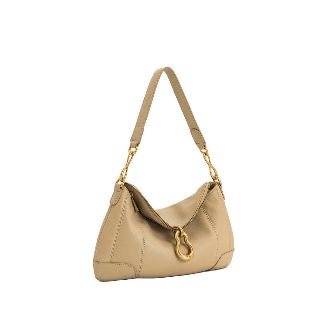 JW PEI Jayla Metal Pendant Embellished Shoulder Bag - Khaki by JW PEI