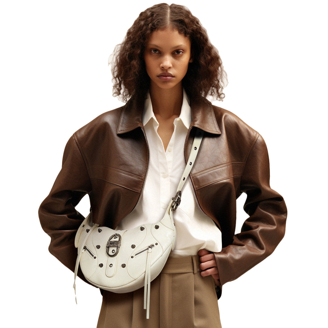JW PEI Tessa Crushed Shoulder Bag - White by JW PEI