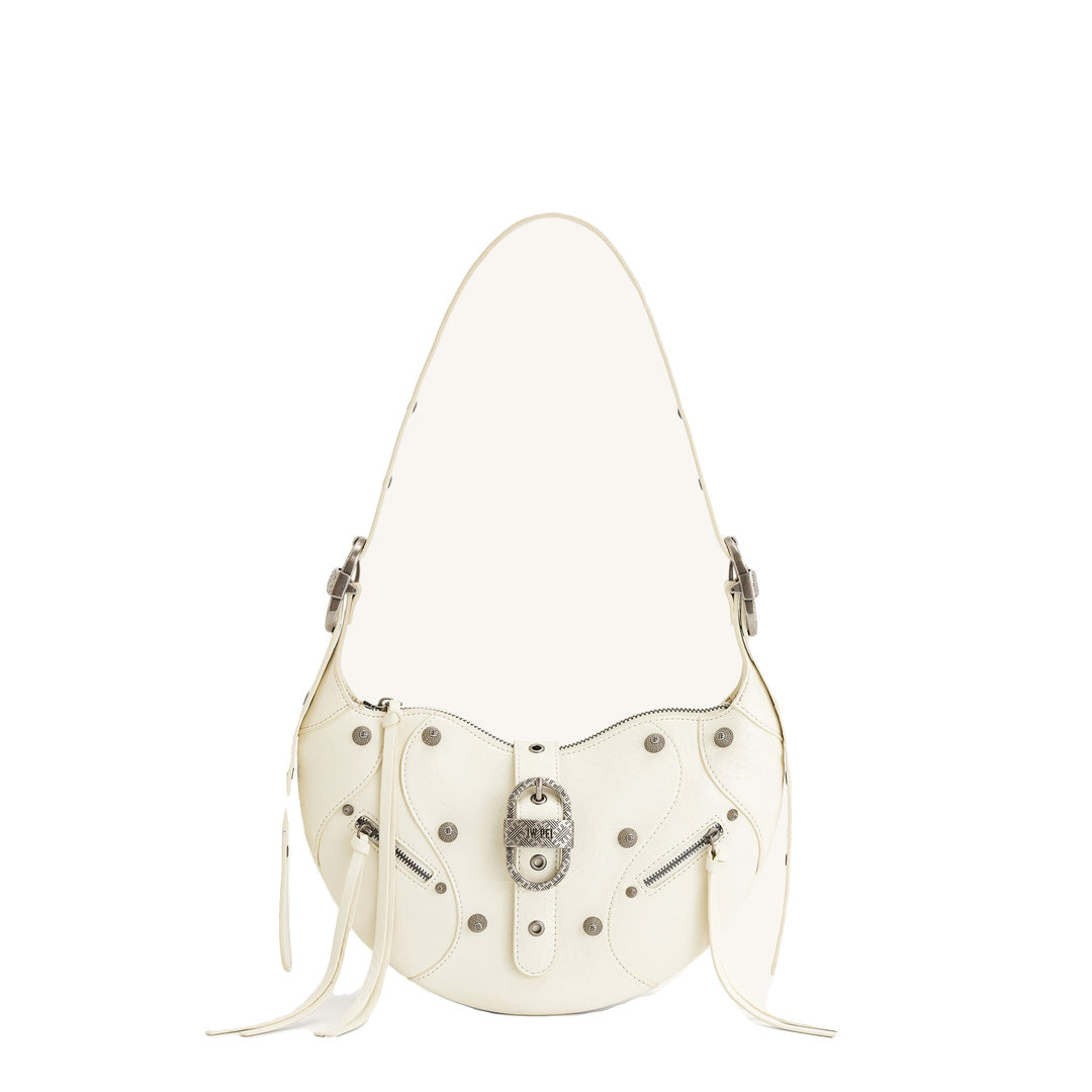 JW PEI Tessa Crushed Shoulder Bag - White by JW PEI