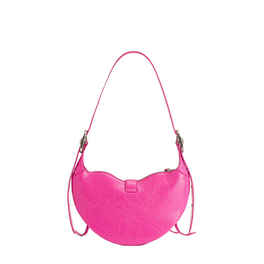 JW PEI Tessa Crushed Shoulder Bag - Bright Pink by JW PEI