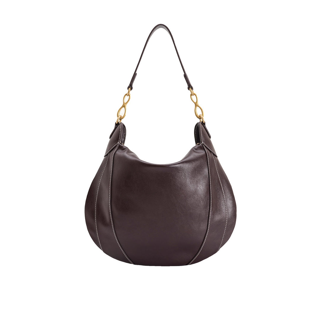 JW PEI Daria Metal Pendant Embellished Shoulder Bag - Dark Brown by JW PEI