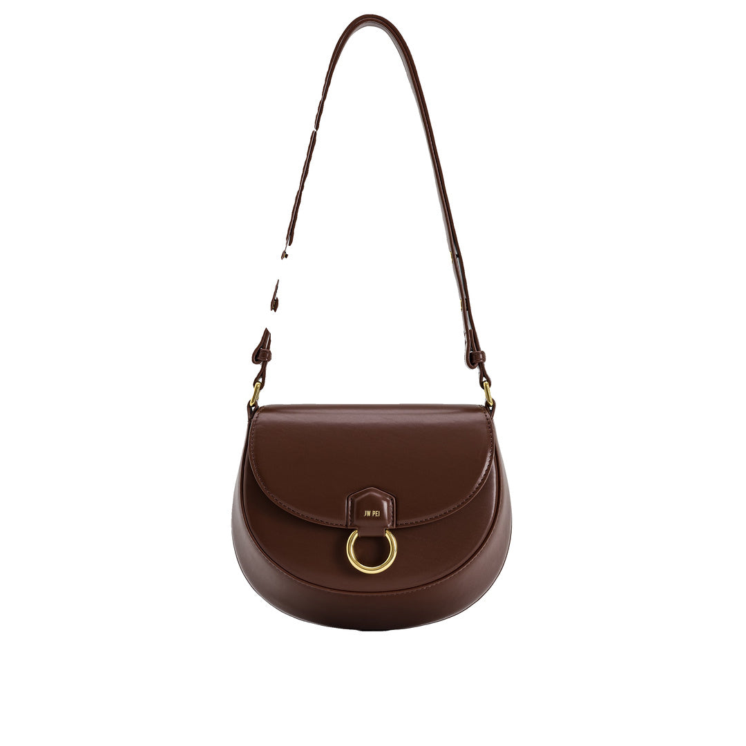 JW PEI Diana Ring Flap Saddle Bag - Brown by JW PEI