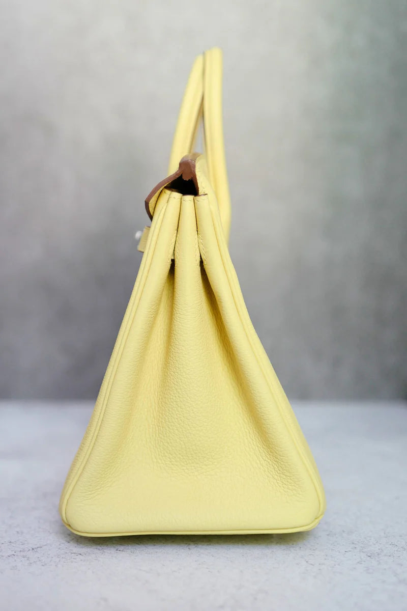 Hermès Birkin 25 – Jaune Poussin Togo Leather with Palladium Hardware
