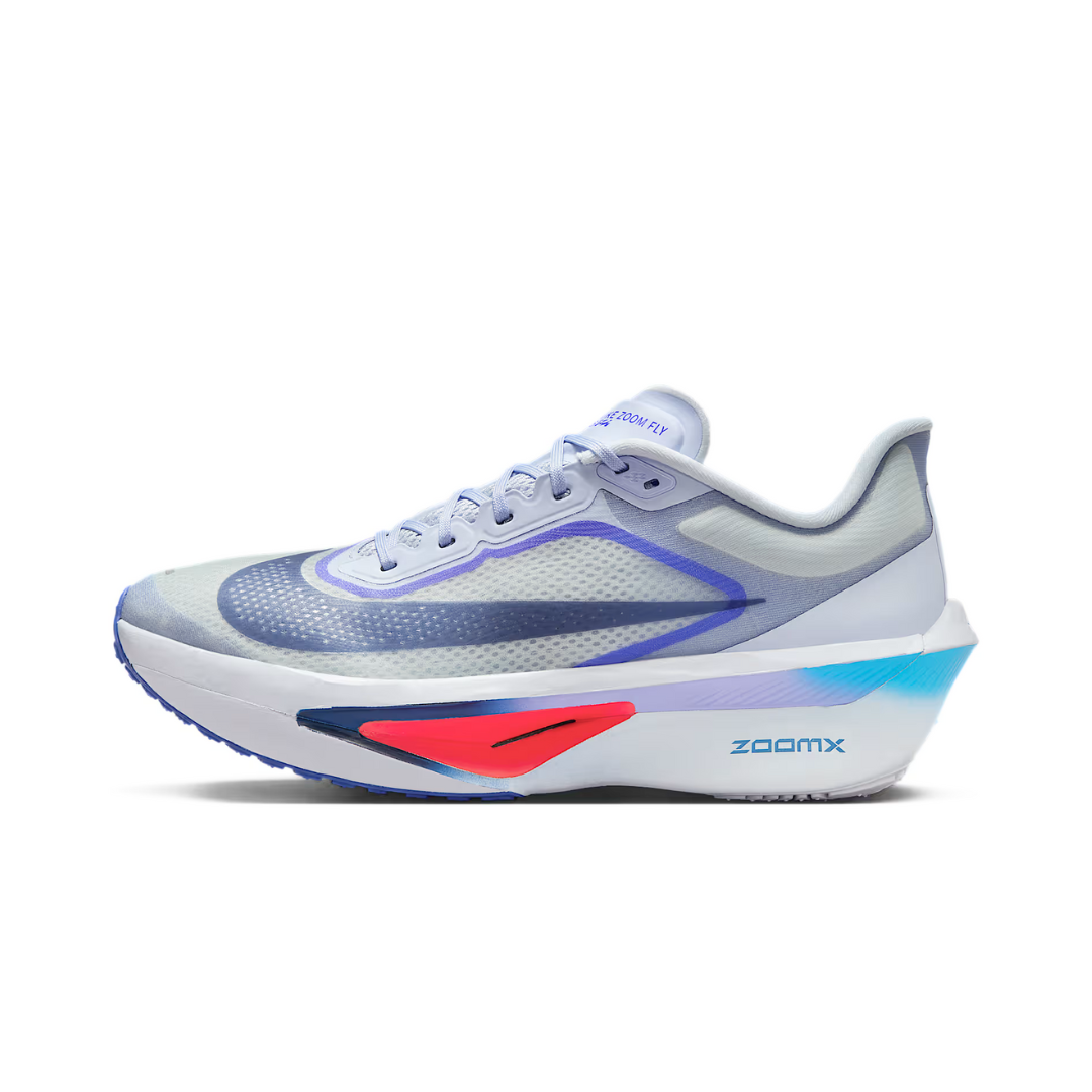 Nike Zoom Fly 6 Ghost Football Grey Blue Lightning Blue Void by NIKE RUNNING