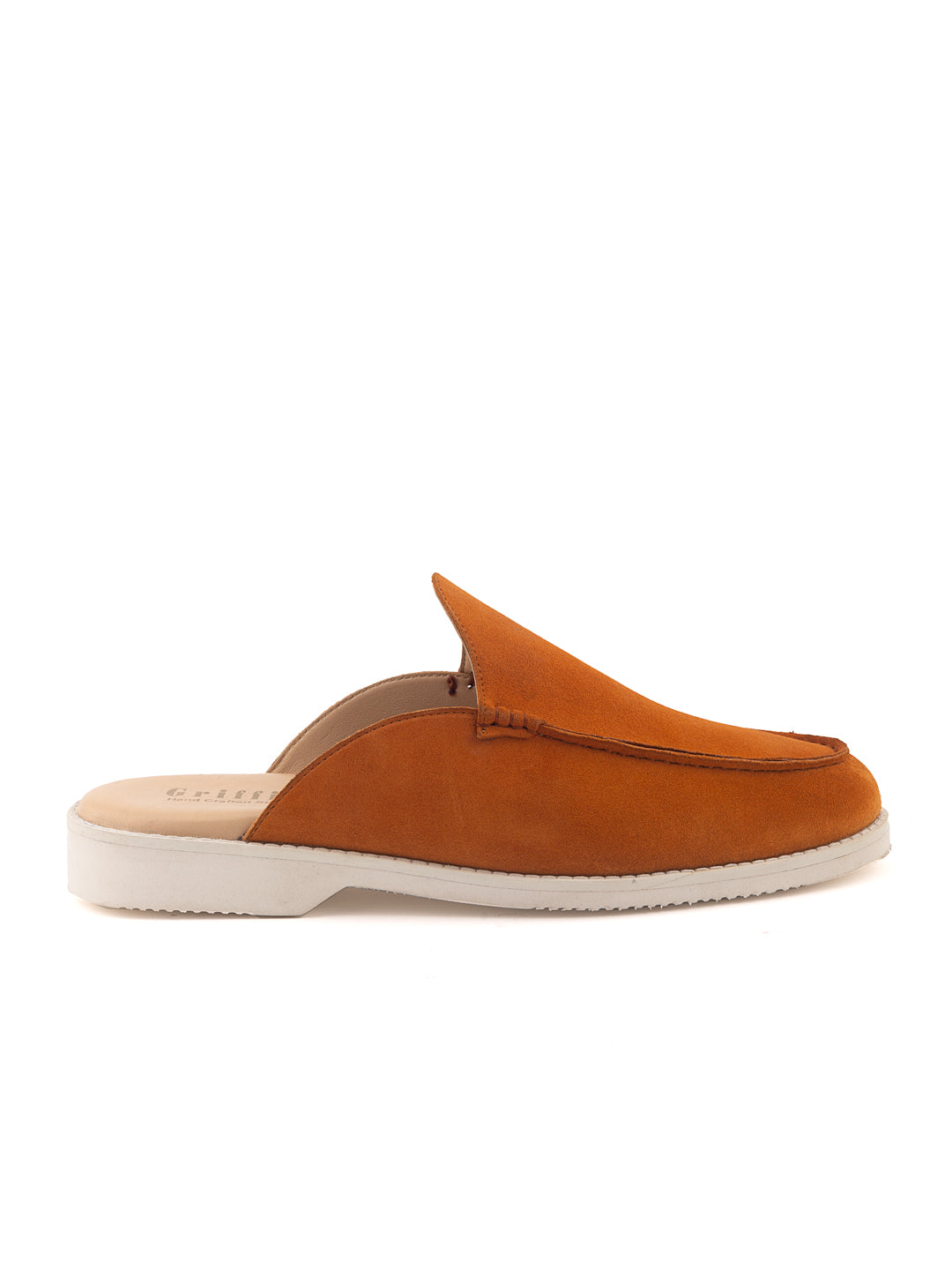 Vanilla Luxe Men's Mule Shoes – Cream Faux Leather