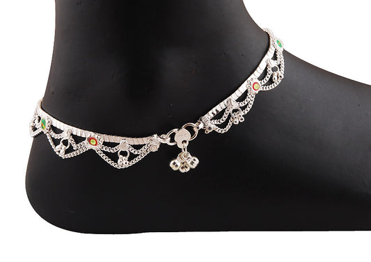 925 STERLING SILVER PLAIN ANKLET - R7600022-20