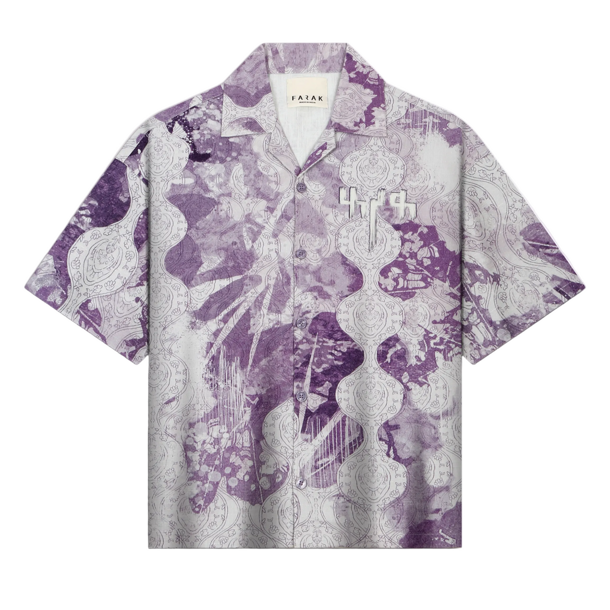Purple Abstract Shirt by FARAK