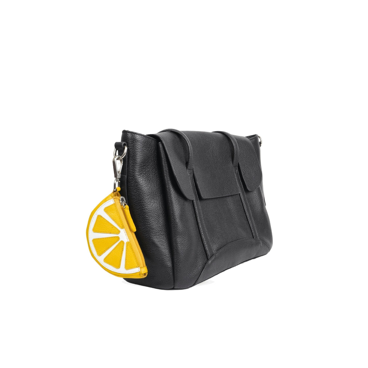 Lemon Zipper Key Pouch by leather charms