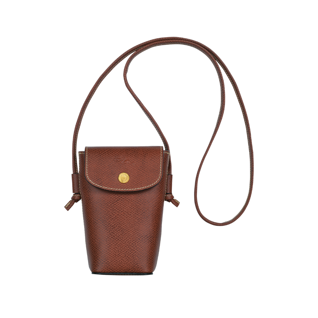 LONGCHAMP Épure Phone case with leather lace by LONGCHAMP