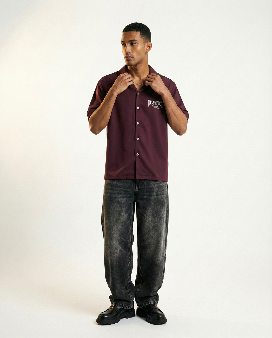 Signature Crepe - Dark maroon by RECNSTRCT