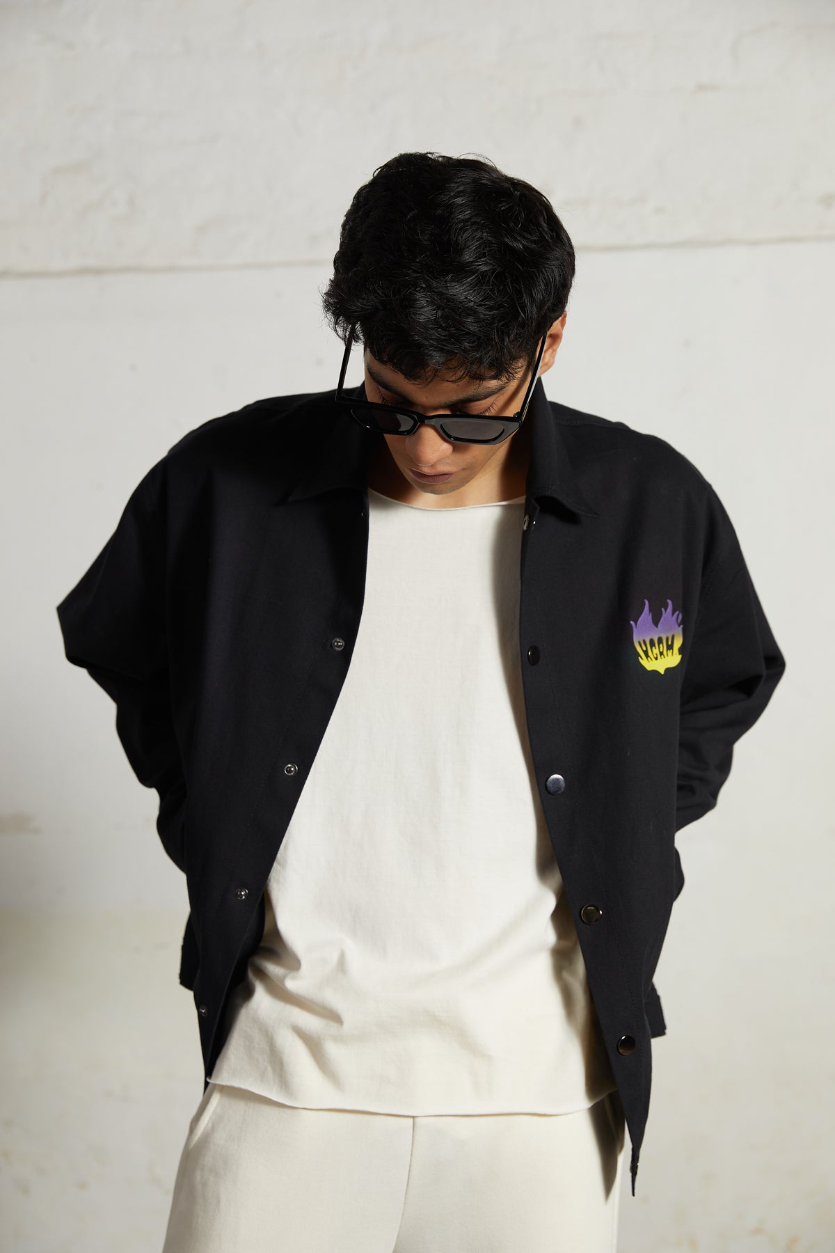 'Your Gram Sucks' Cotton Twill Shacket by Kilogram