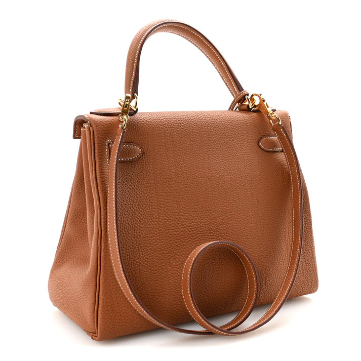 Hermès Togo Kelly Retourne 28 – Gold (Calfskin Leather) - Zeuskicks