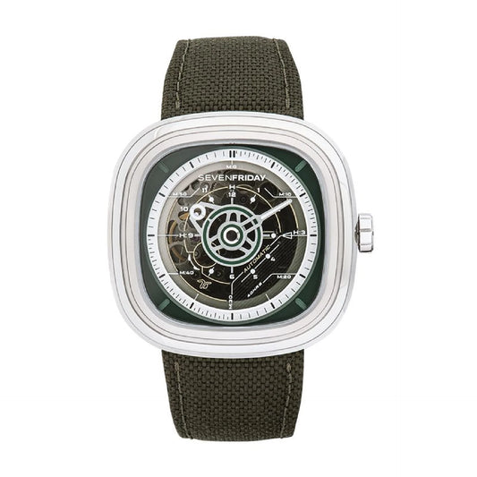 Men’s SEVENFRIDAY T2/01 Automatic Skeleton Watch - Zeuskicks
