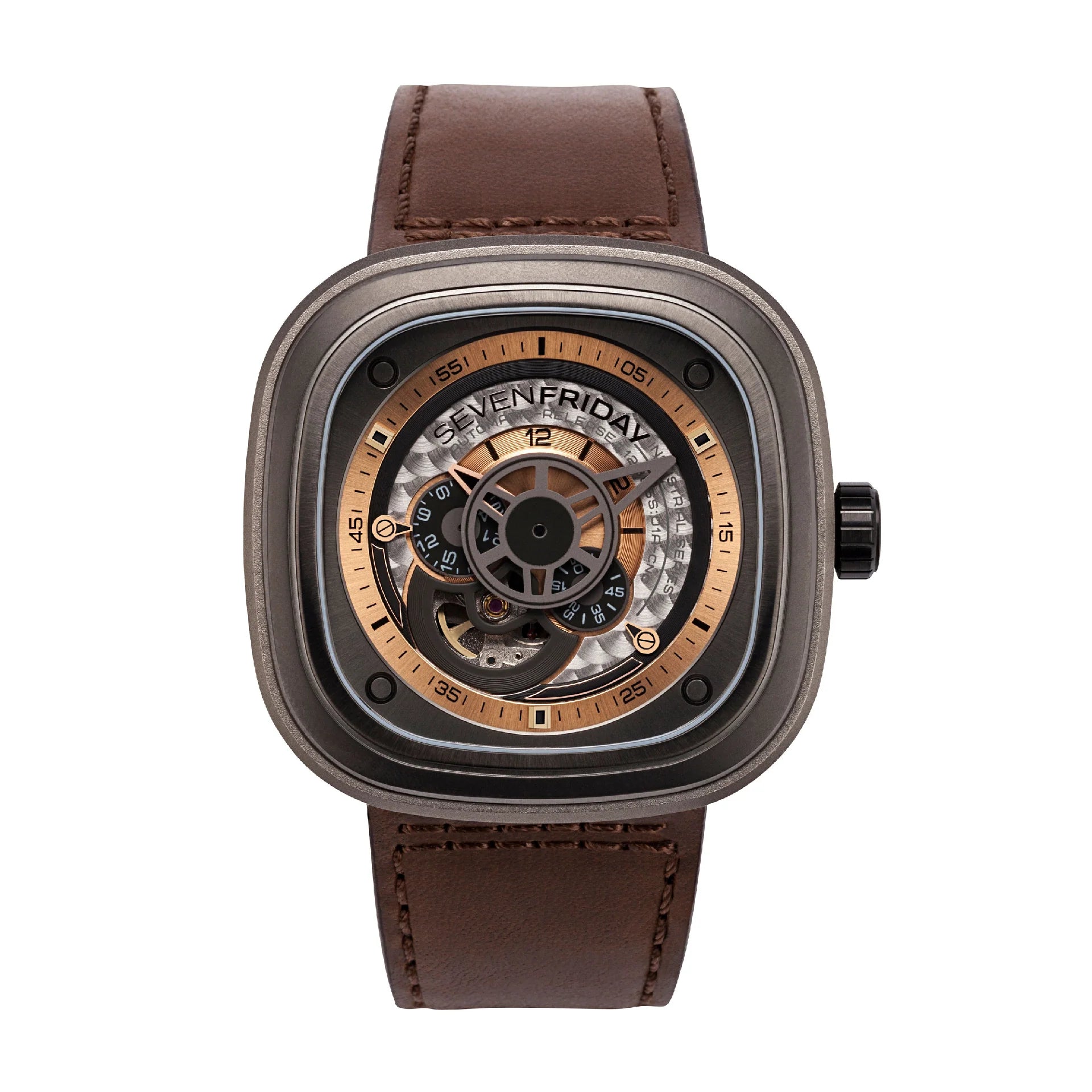 Men’s SevenFriday P2/01 “Industrial Revolution” Automatic Watch - Zeuskicks