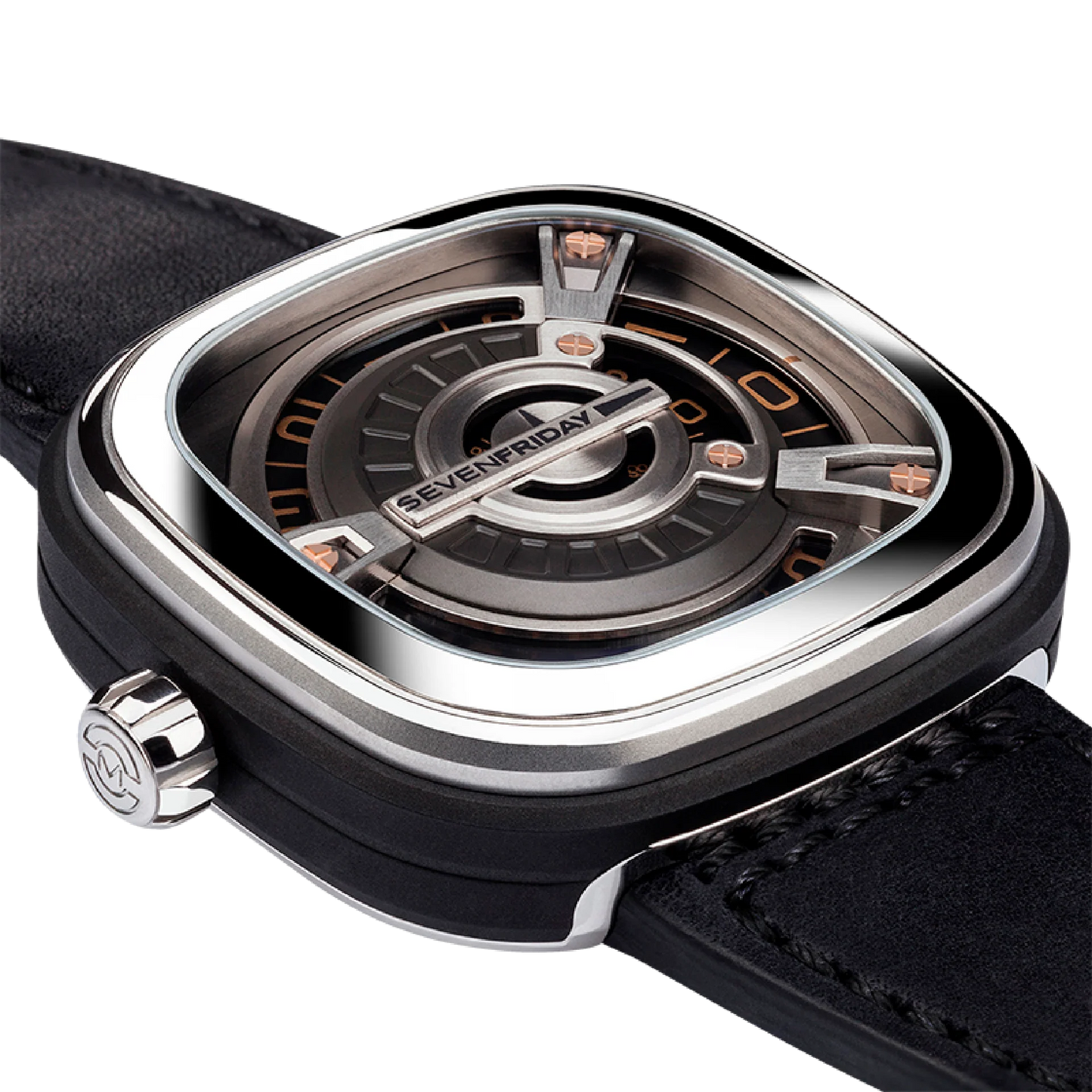 Men’s SevenFriday M1/03 Automatic Watch Industrial Dial - Zeuskicks