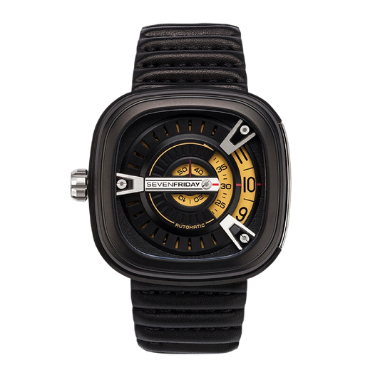 Men’s SevenFriday M2/01 Automatic Watch Black PVD - Zeuskicks